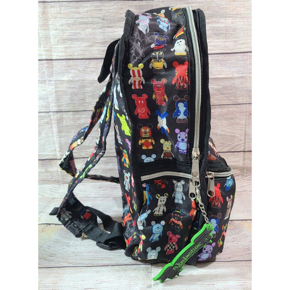 Disney Parks Vinylmation Mini Backpack Mickey Mouse Black Green Keychain - Picture 2 of 8